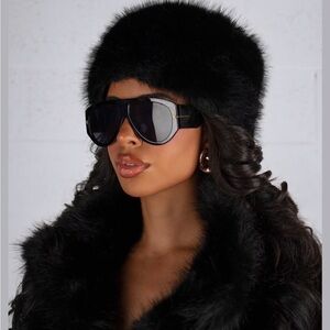 Elegant Black Fur Hat